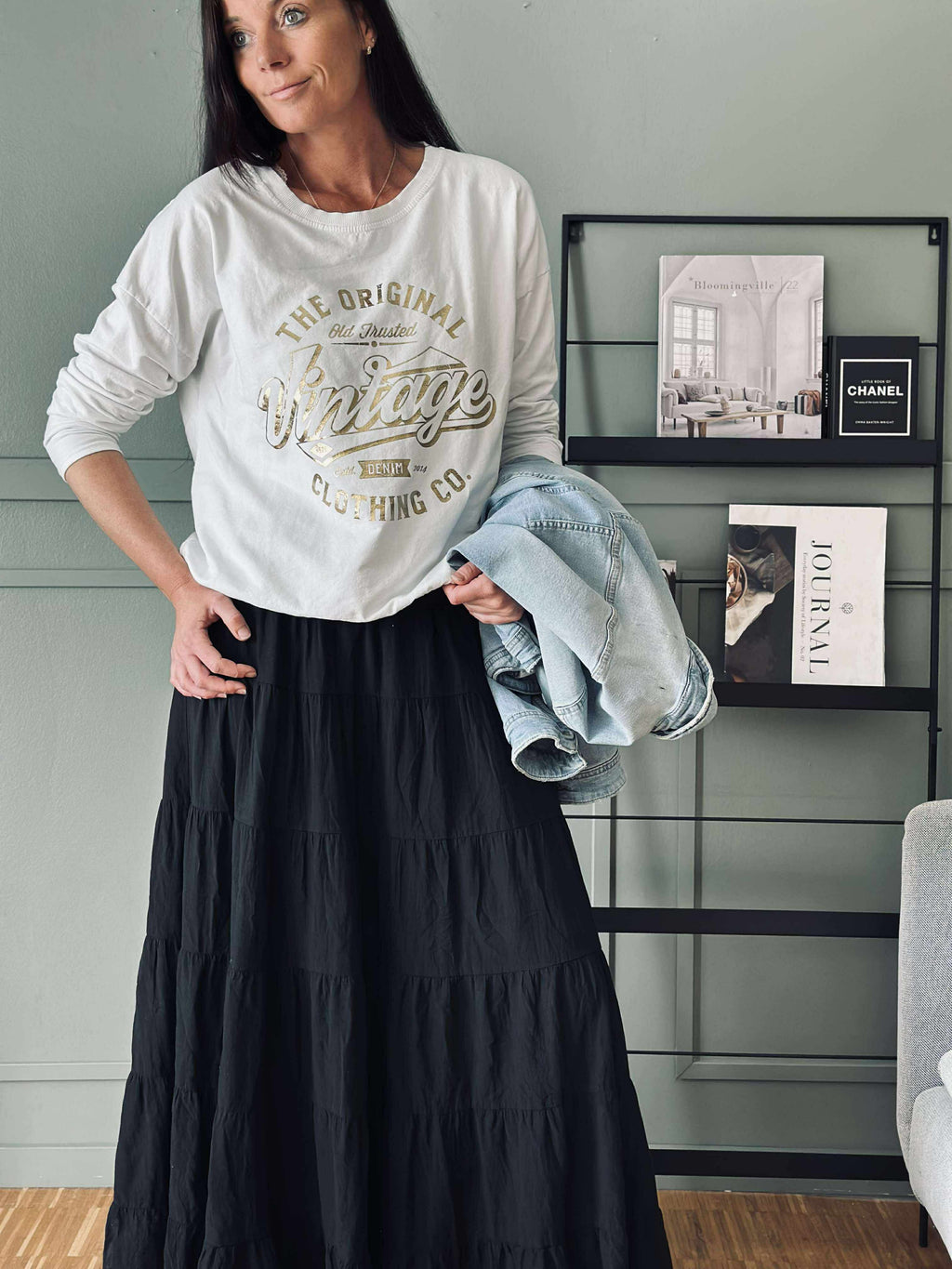 Nederdel Boheme cotton – S/M Black