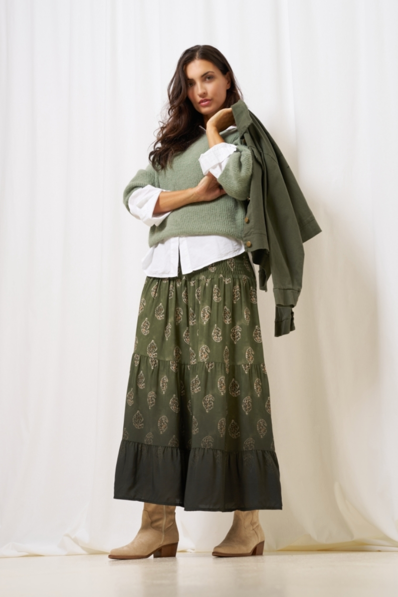 Nederdel med smock - Military Faded