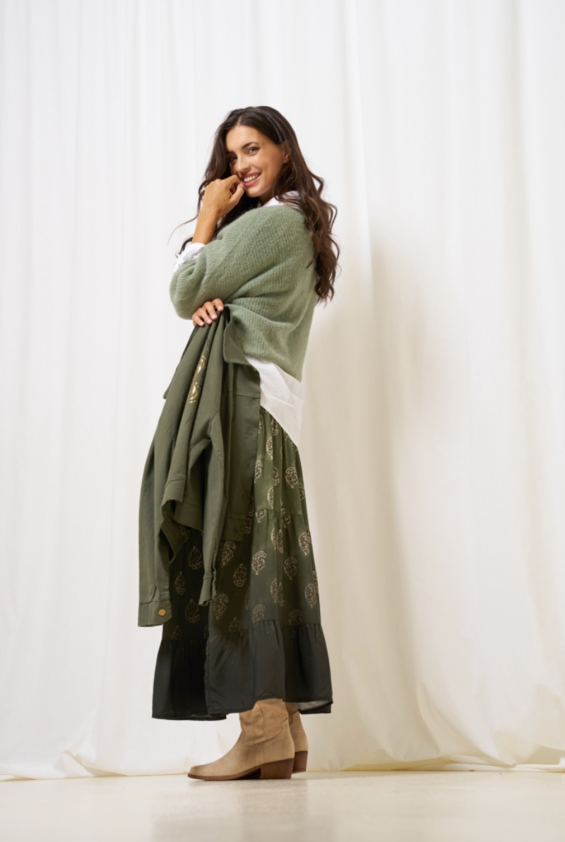 Nederdel med smock - Military Faded