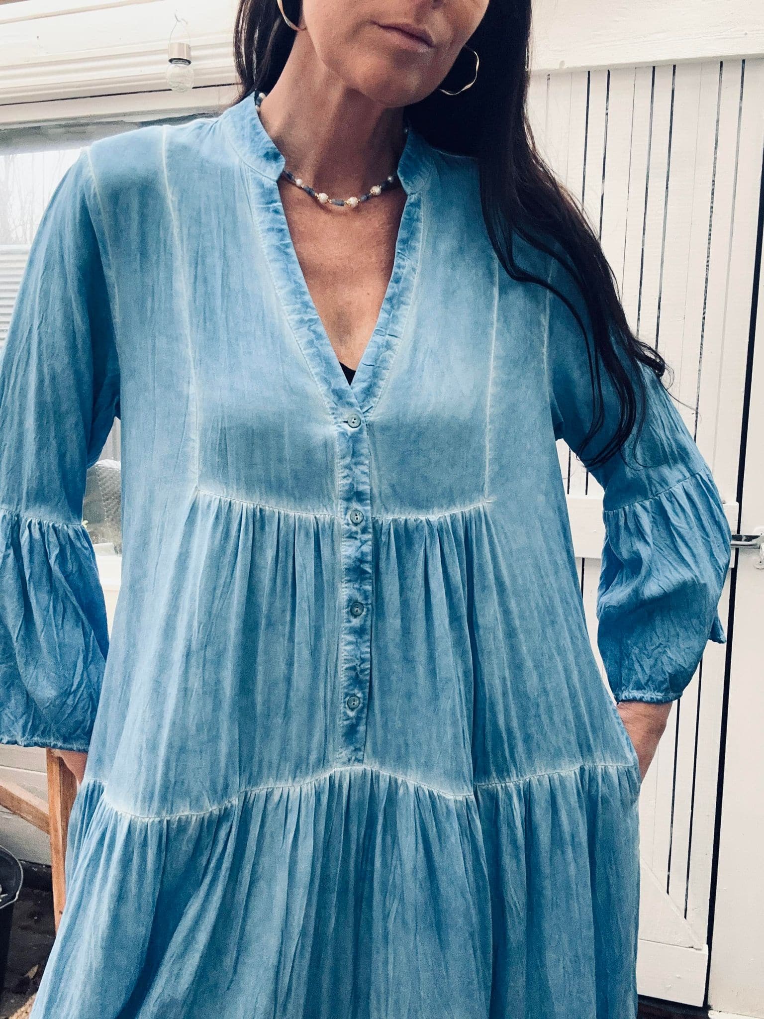 Kjole Silena blue