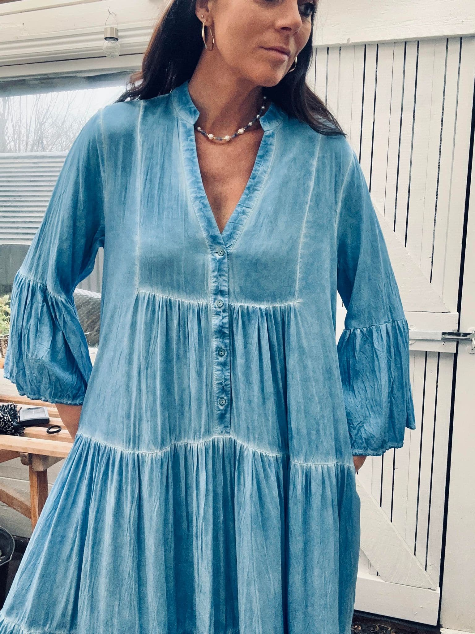 Kjole Silena blue
