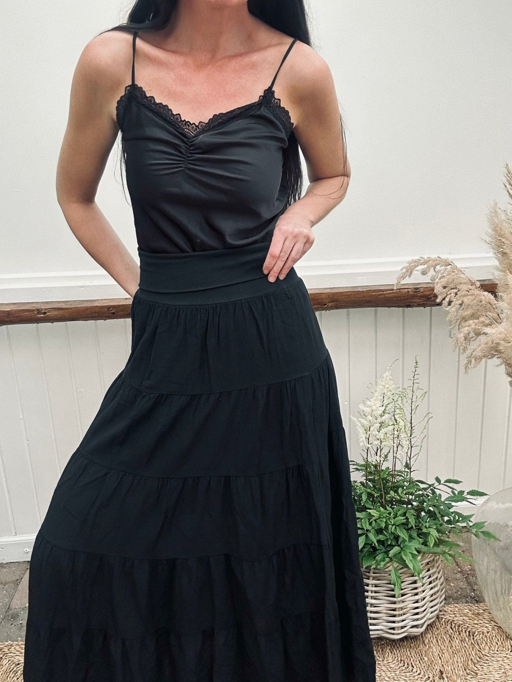 Nederdel Boheme cotton – S/M Black
