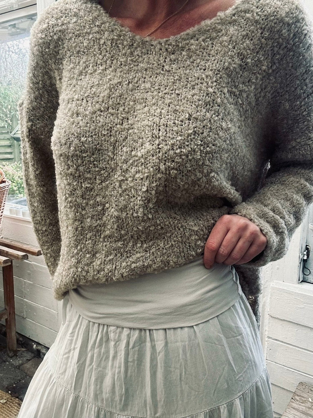 Nederdel Boheme cotton – S/M Lys beige
